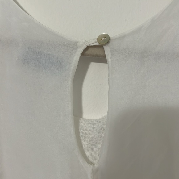 White MYKONOS By Celebrity White Translucent Dress Cover Up *One Size* - Picture 3 of 8